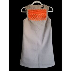 Tibi Embellished Cutout Sleeveless Business Casual‎ Ponte Shift Mini Dress 4